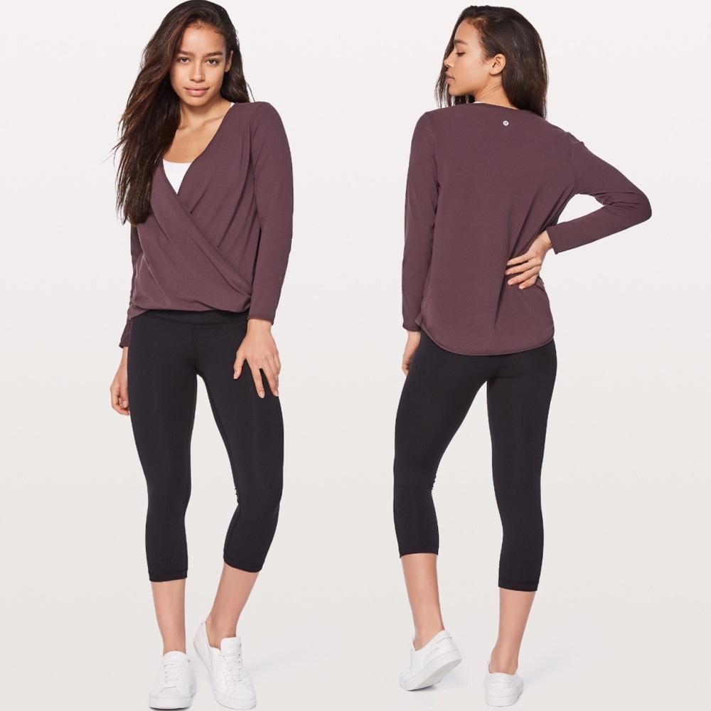 NWT Lululemon Full Freedom LS Black Cherry